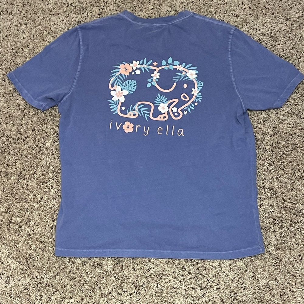 Ivory Ella blue T-shirt for Women - Picture 3 of 4